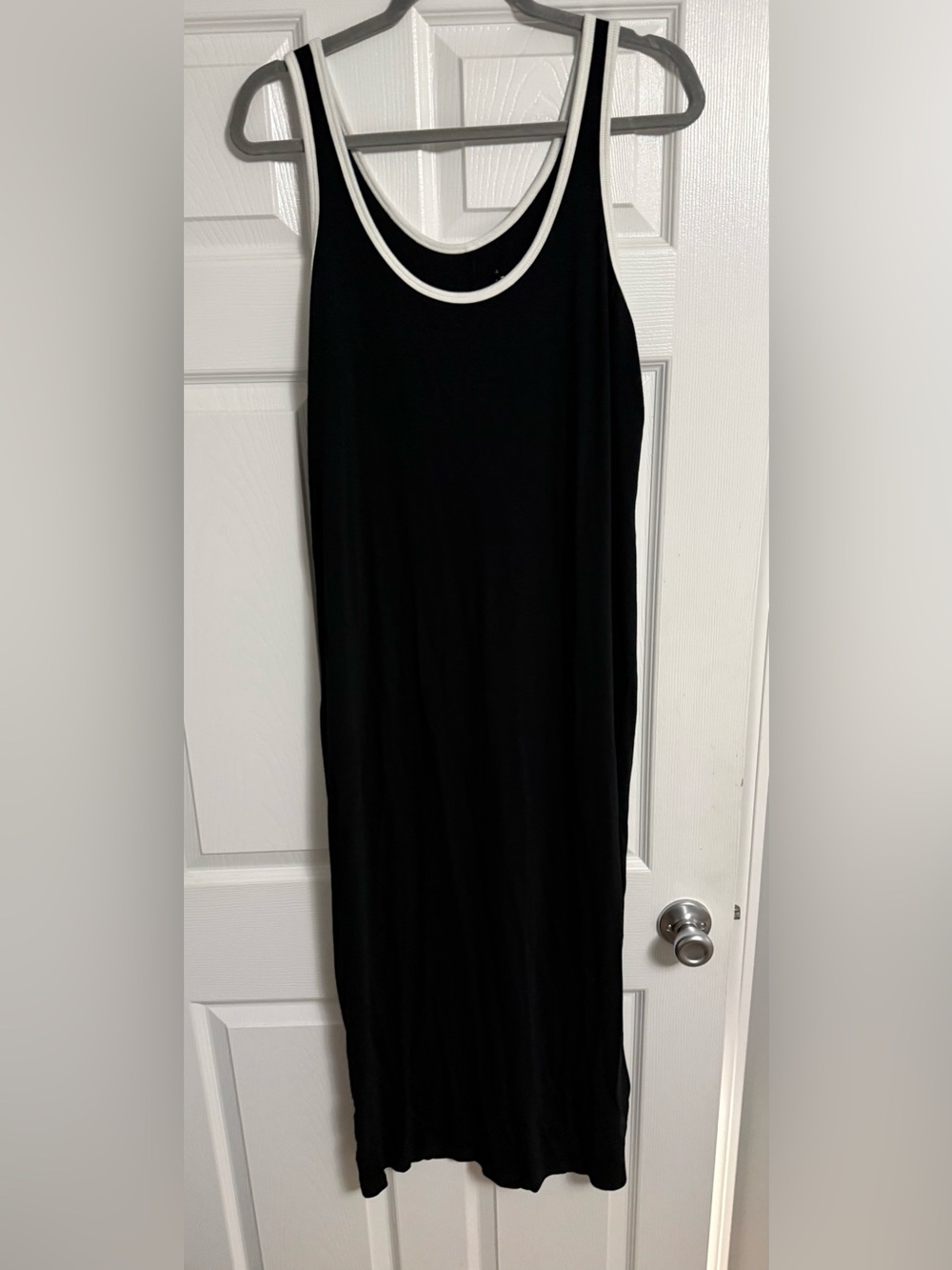 Target Black Maxi Tank Dress with White Trim